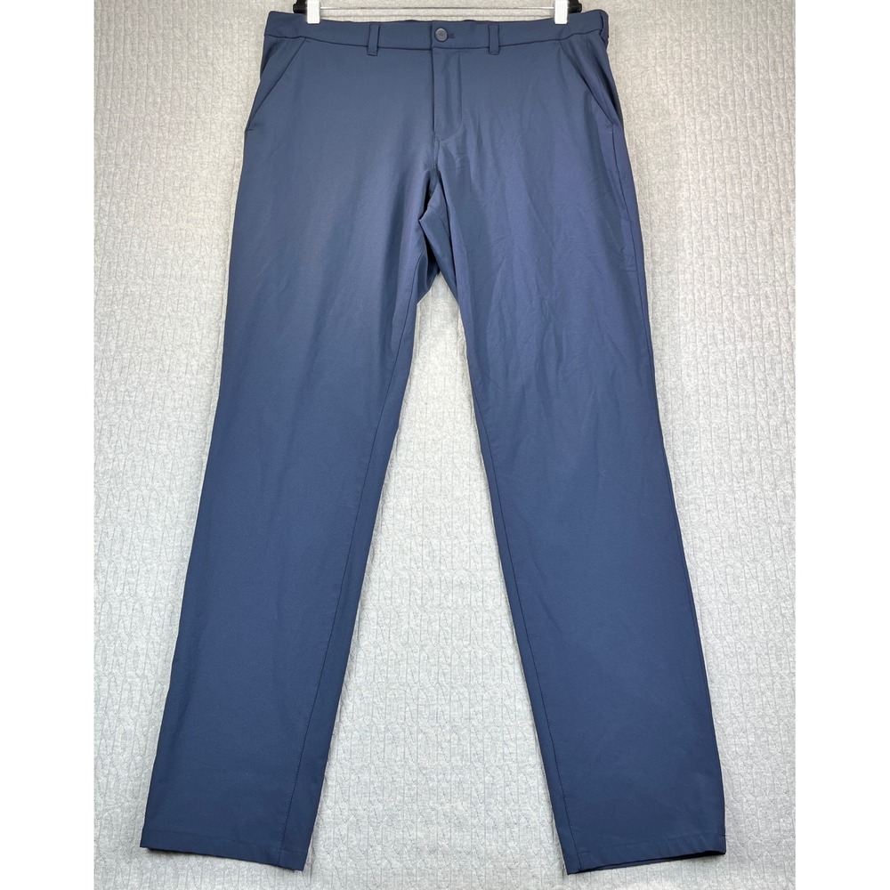 Mizzen+Main Helmsman Slim Fit Performance Golf Dress Pants Men 38W 34L Navy Blue - Picture 11 of 11